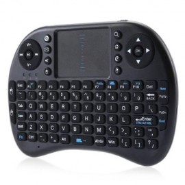 IPAZZPORT KP - 810 - 21 I8 2.4GHZ MINI WIRELESS QWERTY KEYBOARD WITH TOUCHPAD MOUSE (BLACK