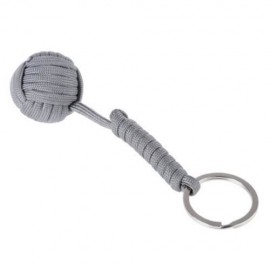 DURABLE KEY RING PARACHUTE CORD BALL SELF RESCUE KIT (GRAY)
