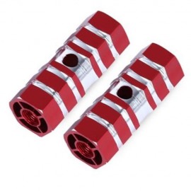 PAIRED OUTDOOR NON-SLIP COLUMN SHAPE BICYCLE PEDAL FOR CRAZY RIDER (RED)