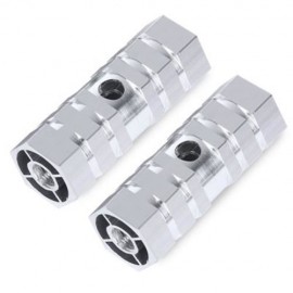 PAIRED OUTDOOR NON-SLIP COLUMN SHAPE BICYCLE PEDAL FOR CRAZY RIDER (SILVER)