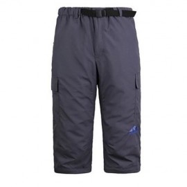ULTRALIGHT MALE CASUAL PANTS REMOVABLE TROUSER CAMPING KIT (GRAY)