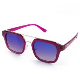 VINTAGE UNISEX COLOR COATED SQUARE FRAME DRIVER EYEWEAR (BLUE)