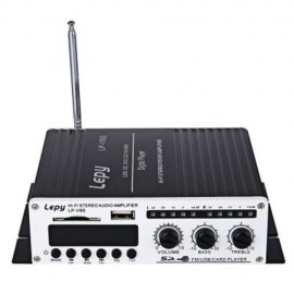 LEPY LP - V9S MINI HI-FI STEREO OUTPUT POWER AMPLIFIER SUPPORT FM FUNCTION (BLACK)