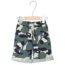 DISTINCTIVE FASHION CHILDREN CAMOUFLAGE PRINTED SHORTS WITH EXQUISITE POCKET (ARMY GREEN C