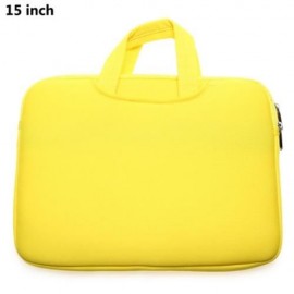 15 INCH LAPTOP BAG TABLET ZIPPER POUCH SLEEVE FOR MACBOOK AIR / PRO (YELLOW)
