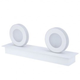 ROUND 6W BATHROOM LED MIRROR LIGHT WALL LAMP (WHITE GREY)
