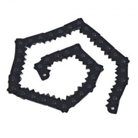 MULTIFUNCTIONAL PORTABLE OUTDOOR HIKING CAMPING POCKET HAND CHAIN SAW TRAVEL KITS (BLACK)