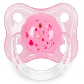 RIKANG SIZE M CUTE PORTABLE BPA FREE SILICONE PACIFIER FOR BABIES (PINK)