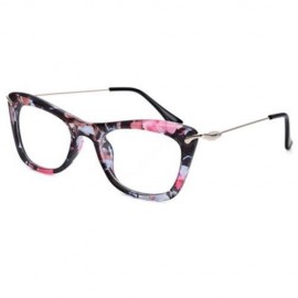 SIMPLE GIRLS CAT DESIGN LIGHTNESS METAL LEG SLIMMING MYOPIA GLASSES (#7)