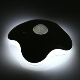 LED CLOVERS BODY INDUCTION NIGHT LAMP WITH LIGHT CONTROL (COOL WHITE LIGHT)