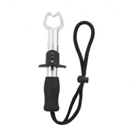 BL - 026 STAINLESS STEEL UTILITY FISH GRIPPER FOR OUTDOOR FISHING (BLACK)