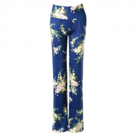 STYLISH HIGH-WAISTED FLORAL PRINT LOOSE-FITTING WOMEN'S EXUMAS PANTS