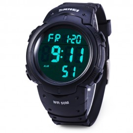 SKMEI 1068 MULTIFUNCTIONAL LED MILITARY WATCH ALARM STOPWATCH WATER RESISTANT