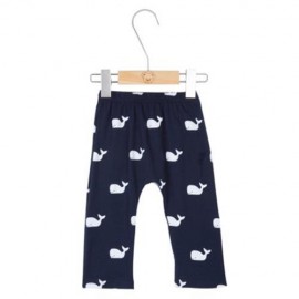 CUTE SHARK PRINTED LESIURE CHILDREN TROUSERS (DEEP BLUE)