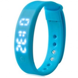 A6 SMART WRISTBAND PEDOMETER WATCH SLEEP MONITOR ALARM TIME (BLUE)