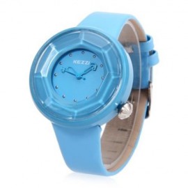 KEZZI K708 FEMALE QUARTZ WATCH WATER RESISTANCE LEATHER BAND CUTTING SURFACE DIAL WRISTWAT