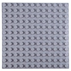 192 X 192MM SMALL BUILDING BLOCK BASE PLATE KIDS EDUCATIONAL TOY (GRAY)