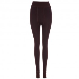 HIGH WAIST ELASTIC PURE COLOR BODYCON LEGGINGS WITH VELVET FOR WOMEN