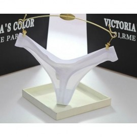 FREE SIZE SEXY SEAMLESS ICE SILK G-STRING PANTIES JB0035 (WHITE)