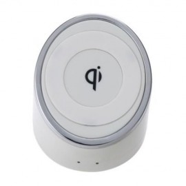 HORSESHOE SHAPE ANTI-SKID SURFACE PORTABLE QI WIRELESS CHARGER (WHITE)