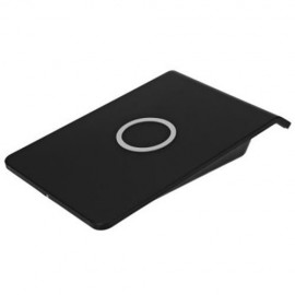 QI WIRELESS CHARGER USB OUTPUT CHARGING STAND (BLACK)