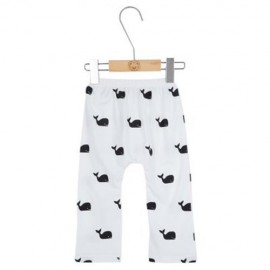 CUTE SHARK PRINTED LESIURE CHILDREN TROUSERS (WHITE)