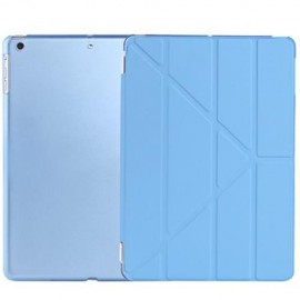 ULTRA SLIM REMOVABLE PU LEATHER PC BACK COVER SMART SLEEP MULTI-FOLDING STAND FOR IPAD AIR