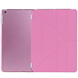 ULTRA SLIM REMOVABLE PU LEATHER PC BACK COVER SMART SLEEP MULTI-FOLDING STAND FOR IPAD AIR