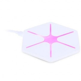 QI WIRELESS QUICK MAGIC DAZZLE HEXAGRAM CHARGING PAD (WHITE)
