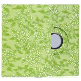 360 DEGREE ROTATING GRAPE GRAIN PATTERN PU LEATHER STAND FLIP FOLIO CASE FOR IPAD MINI 1 /