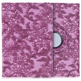 360 DEGREE ROTATING GRAPE GRAIN PATTERN PU LEATHER STAND FLIP FOLIO CASE FOR IPAD MINI 1 /