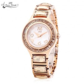 PRINCESS BUTTERFLY HL591 FEMALE QUARTZ WATCH SOLID DIAMOND MIRROR ARTIFICIAL RHINESTONE ST