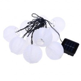 MULTI COLOR MINI NYLON LED STRING PATIO LIGHTS (WHITE)
