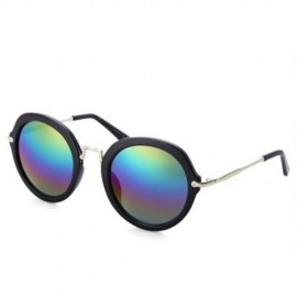 STYLISH LADIES ROUND FRAME GRADIENT SUNGLASSES (#4)