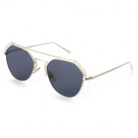 HOLLOW COLOR COATED IRREGULAR FRAME WOMEN SUNGLASSES (#3)