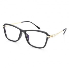 VINTAGE SQUARE HOLLOW METAL FRAME UNISEX MYOPIA GLASSES (#2)