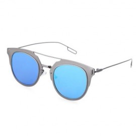 STYLISH COLOR COATED ROUND SIMPLE DESIGN WOMEN SUNGLASSES UV400 (#6)