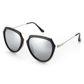 CASUAL OVERSIZE COLOR COATED METAL FRAME UNISEX SUNGLASSES (#3)