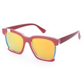 STYLISH LADIES SQUARE FRAME COLOR COATED SUNGLASSES (#6)