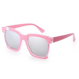 STYLISH LADIES SQUARE FRAME COLOR COATED SUNGLASSES (#7)