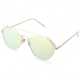 STYLISH UNISEX COLOR COATED HOLLOW IRREGULAR SUNGLASSES (#4)