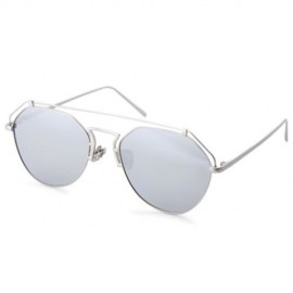 STYLISH UNISEX COLOR COATED HOLLOW IRREGULAR SUNGLASSES (#5)
