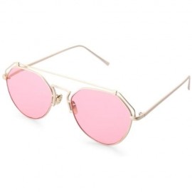 STYLISH UNISEX COLOR COATED HOLLOW IRREGULAR SUNGLASSES (#7)