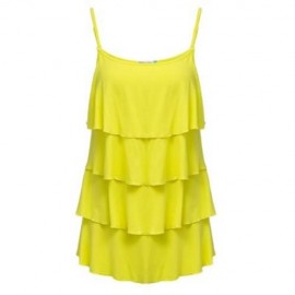 CHIC SOLID COLOR MATERNITY BREASTFEEDING CLOTHING PREGNANT WOMEN TANK TOP (YELLOW)