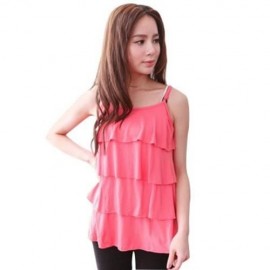 CHIC SOLID COLOR MATERNITY BREASTFEEDING CLOTHING PREGNANT WOMEN TANK TOP (PINK)