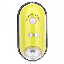 DOODA ELLIPTICAL MULTIFUNCTION NIGHT LIGHT ENERGY SAVING HUMAN BODY LAMP SENSOR (YELLOW)