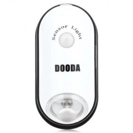 DOODA ELLIPTICAL MULTIFUNCTION NIGHT LIGHT ENERGY SAVING HUMAN BODY LAMP SENSOR (WHITE)