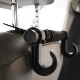 LEBOSH CAR DOUBLE HOOK BACK EXTENSION HOOK COAT HANGER BLACK