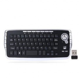 FN - 717 3 IN 1 2.4G WIRELESS KEYBOARD MOUSE SMART TV REMOTE CONTROL (BLACK)