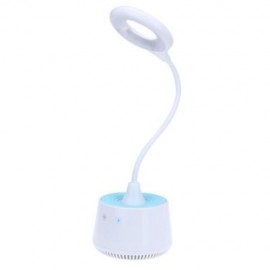 LED USB RECHARGEABLE AIR PURIFICATION LAMP DIMMING ADJUSTABLE NIGHT LIGHT (ICE BLUE)